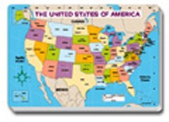 Childrens Toyshop  Toys : U.S. Map (Labeled) | Pad by Carson-Dellosa®