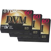 Click here to buy TDK DVM60 Mini DV Tape 60 min. - 3 Pack by T D K.