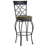 Linon Curves 24" High Swivel Counter Bar Stool