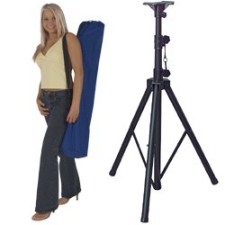 Dayton TSS100K Tripod Speaker Stand Black with Bag