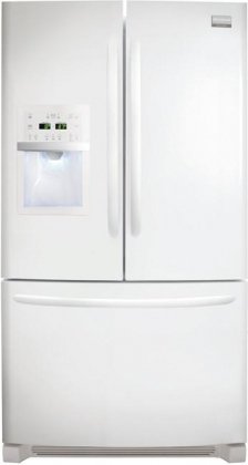 Frigidaire FGHF2369MP Pearl White Gallery 22.6 Cubic Foot French Door Counter-Depth Refrigerator wit