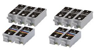 D@J Canon Pixma iP100 Compatible Set of 10 Ink Cartridges: 6 Black PGI-35, 4 Color CLI-36 PIXMA iP100 PIXMA mini 260PIXMA mini320