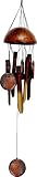 BAMBOO WINDCHIME-CERAMIC DANGLES 25IN