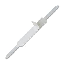 Officemate Self Adhesive Prong Paper Fasteners, Matte Steel Finish, 2 inch Capacity,  2.75 inch Base, Box of 100 (99858)