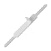 Officemate Self Adhesive Prong Paper Fasteners, Matte Steel Finish, 2 inch Capacity,  2.75 inch Base, Box of 100 (99858)