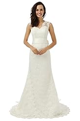 V-neck Satin Belted Lace Open-Back Applique Sheer Floor Length Empire   Waistline  Dress