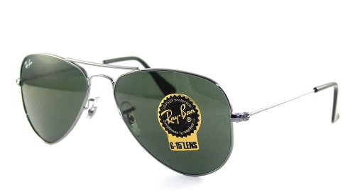 Ray Ban RB3044 W3100 Gunmetal Crystal Green G-15XLT 52mm product image