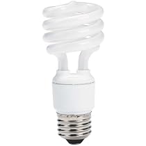 Globe 6880201 13-Watt Mini Compact Fluorescent Spiral Light Bulb (60-Watt Incandescent Equivalent), Soft White, 8 Pack