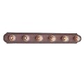 Simple 6-Light Vanity Fixture - Country Stone