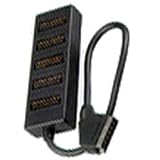 Scart Splitter, 5-way, Gold