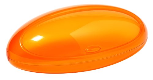 Alessi Gnam Bread Bin, Orange