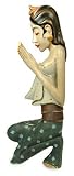 Wood statuette, 'Fervent Prayer'