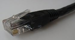6.5 Ft Ethernet Network Patch Cable Cord Rj45 Cat6 BLACK for Internet Routers and Gaming 2 meter Cable can be used in rub hubs switches computer to cable modem or connecting computer to a network