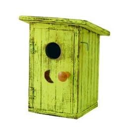Birdhouse Birdie Loo Yellow from Birdhouses & Accessories