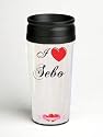 16 oz. Double Wall Insulated Tumbler with I Love Sebo - Paper Insert
