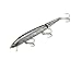Rebel Lures Jointed Minnow Crankbait Fishing Lure, Silver/Black, 5 1/2 in, 11/16 oz