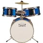Union 3 pc. Kids Drum Set UT3 METALLIC BLUE with Sticks & Pedal (For 3-5 yrs old