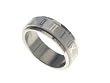 Stainless Steel Roman Numeral Spinner Ring