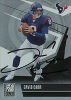 David Carr, Houston Texans, 2006 Donruss Elite Autographed Card