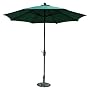Ace Evert Market Umbrella 8701, Collar Tilt, 9 ft, Polyester, Dark Green