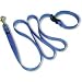 Cetacea Medium Adjustable Leash with Quick Release Handle Blue (blue - 3/4'', 6 foot long)