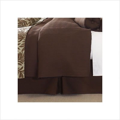 Emery Bedskirt Size: Queen, Fabric: Chocolate Emery Bedskirt Size: Queen, Fabric: Chocolate