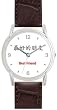 Best Friend - Chinese Symbol - WATCHBUDDY&reg; DELUXE SILVER TONE WATCH - Brown Strap - Small Size (Standard Women's Size)