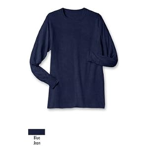 Duofold Originals Men's Tall Crew 400D, Blue Jean, L