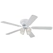 Westinghouse 7871500 Contempra IV Four-Light 52-Inch Five-Blade Ceiling Fan, White with Frosted