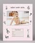 SILVERPLATED BABY GIRL RECORD FRAME - Picture Frame