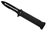 All Black Joker Spring Assist Knife Half Serrated Blade