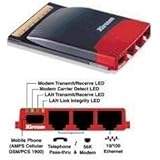 Xircom PCMCIA RealPort LAN Ethernet + 56k Modem PC Card RBEM-56G-100