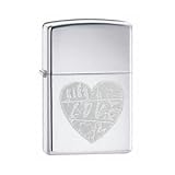 Zippo For The Love Of Chrome ハート ジッポ 24198