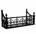 georgian style window bracket for window boxes - 72.5cm L - made of recycled aluminium - powder coated black