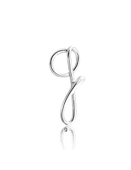 Bling Jewelry Sterling Silver Letter G Script Initial Pendant 18 inches