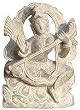 Hindu Goddess Saraswati Stone Carving 1.75 x 0.75 x 2.75 inches (sos218)