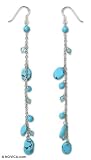 Earrings, 'Celestial Romance' 0.4 W 4.5 L