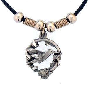 Earth Spirit Necklace   Hummingbird