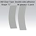 3M Walker C Contour Double Sidded Tape, Clear for Wigs, Toupees (36 ct) (C)