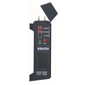 Sonin 50210 14% to 20% Pin LED Wood, Concrete, Plaster, Carpet and More Moisture Meter by Sonin