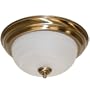 Thomas Lighting PL8692-68L Two Light Ceiling Fixture, Burnished Bronze Finish Etched Alabaster Glass