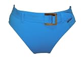 VM by Manhattan Beachwear Turquoise Meridian Swimsuit-bottom w/belt XL