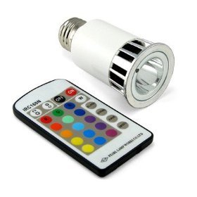 Multi-color LED Light Bulb w  Remote Control by EagleLight