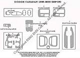 Dodge Caravan Dash Trim Kit 98-00 - 20 pieces - American Rosewood (25-221)