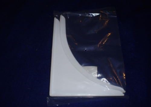 9" x 7" WHITE TUB SPLASH GUARD SHOWER SPLASH GUARD (SOLD BY THE PAIR)