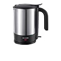 Severin WK 3364 Wasserkocher, Edelstahl-geb�rstet-schwarz / 1.5 Liter / 1800 W