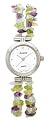 Avalon Womens Fashion Genuine Stone Adorned Stretch Bracelet Watch
