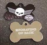 Harley-Davidson® Dog Tag, SKULL LG BONE
