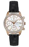 Seiko Leather White Mother-of-Pearl Dial Women's Watch #SNDY14