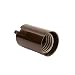 Leviton 4158 Medium Base, Two-Piece, Candle Sockets, Incandescent, Phenolic Lampholder, Integral Turn Knob, Single Circuit, Side Outlet, Black